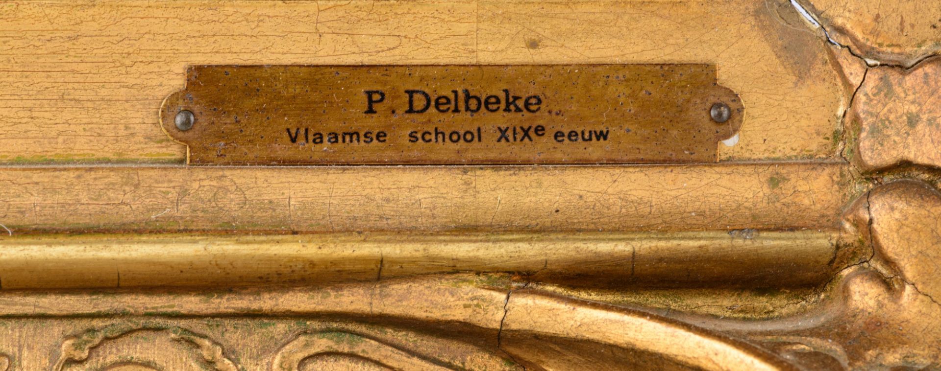 Delbeke, still life, 1863, 60 x 75 cm - Image 5 of 8