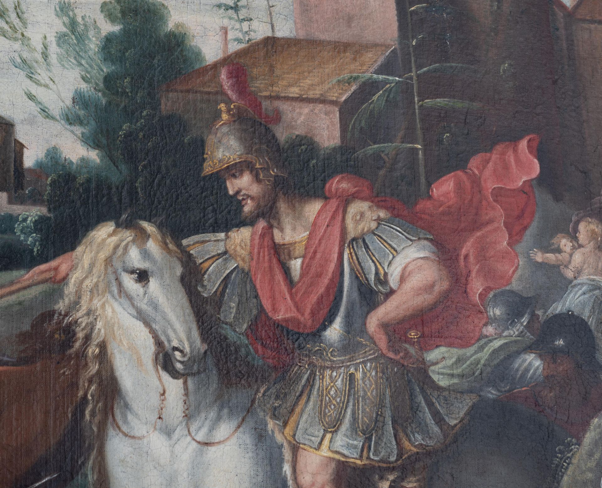 Karel van Mander (Attr.), the Infanticide in Bethlehem, oil on canvas, Late 16thC, 118 x 190 cm - Image 9 of 24