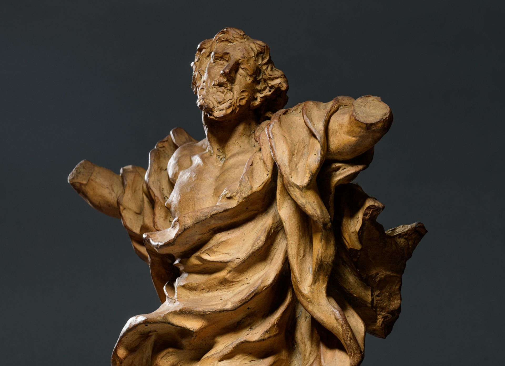 Jean Del Cour (Hamoir 1627- 1707 Liège), an exceptional terracotta preparatory sketch (bozzetto) of - Image 9 of 25