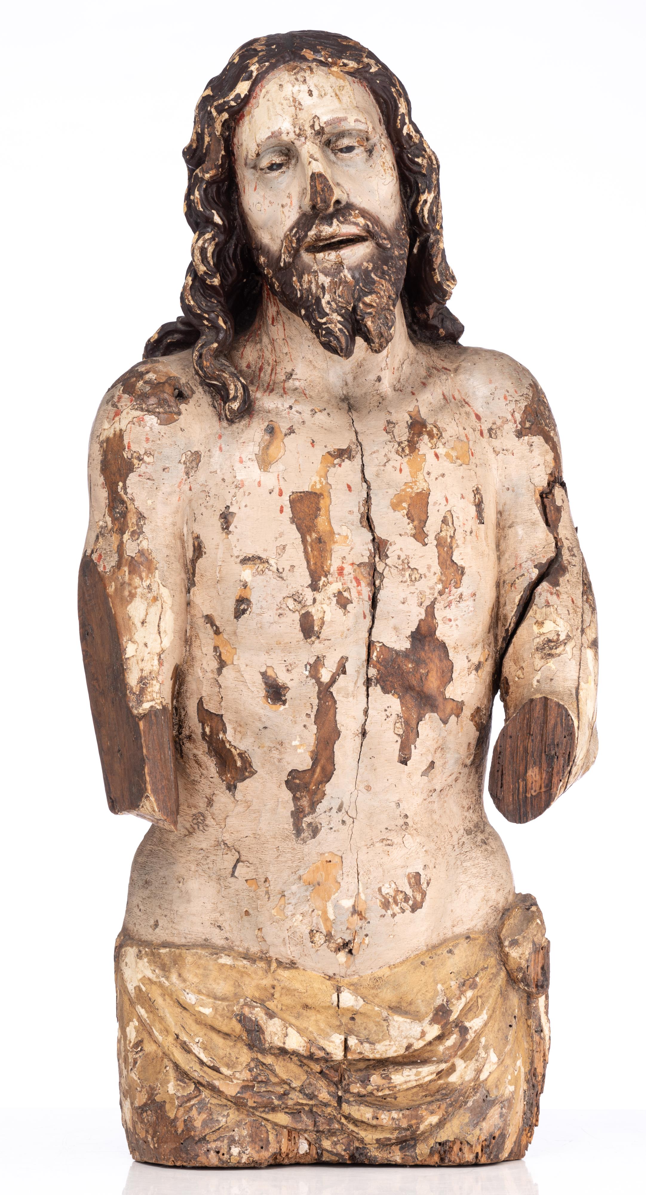 An impressive 'Ecce Homo', late 16thC, H 85 cm - Bild 2 aus 11