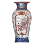 A Japanese Arita Imari vase, with a studio mark, 19thC, H 66 cm