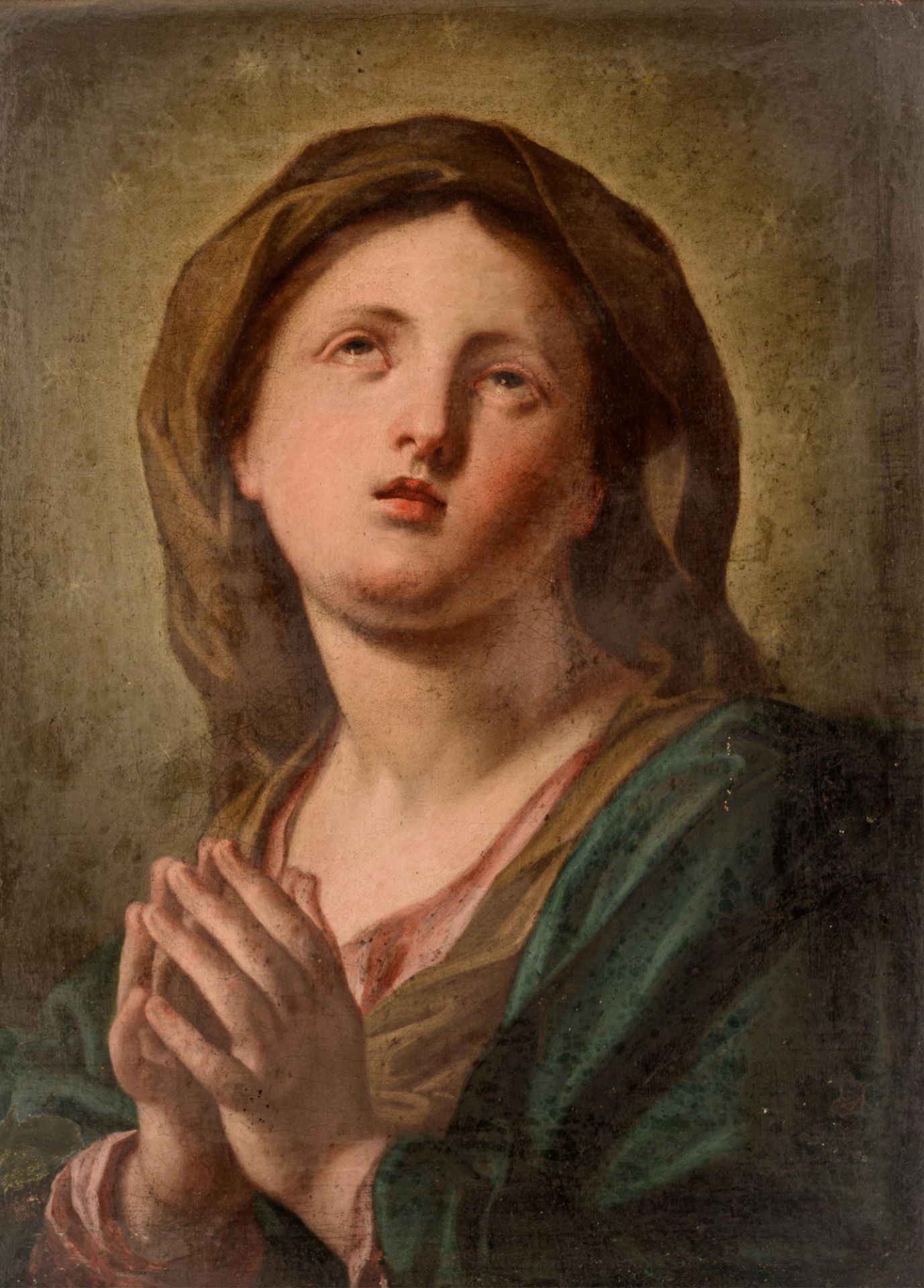 The praying Madonna, 18thC, 45 x 60 cm