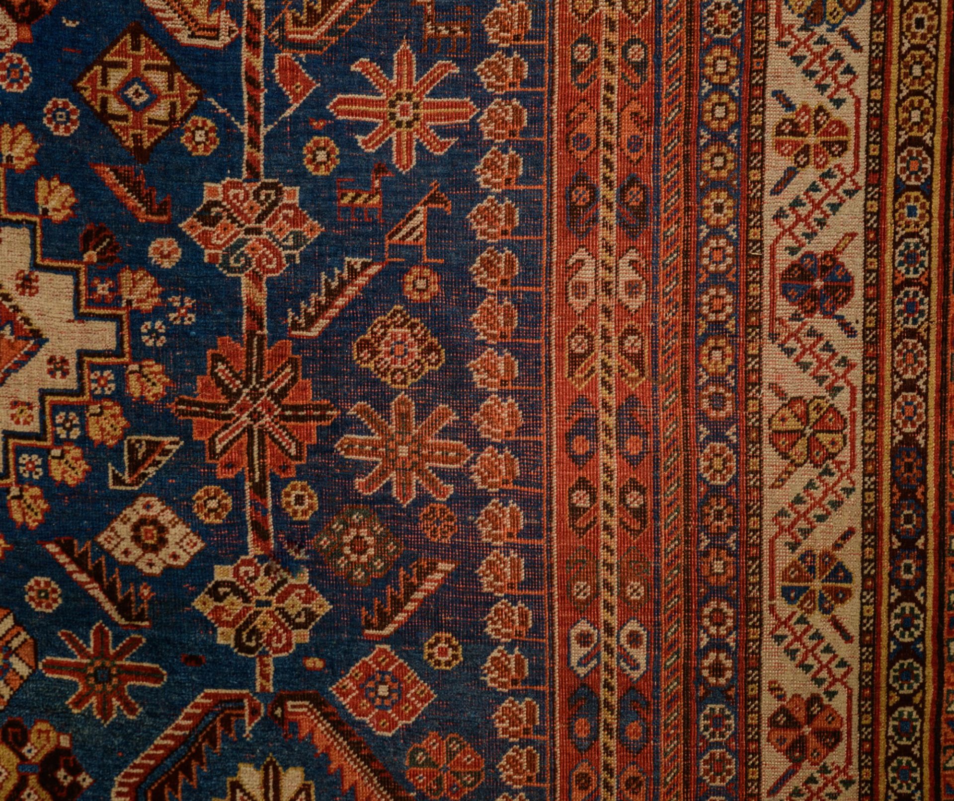 A Qashqai rug, 1960, wool on wool, 193 x 303 cm - Image 8 of 8