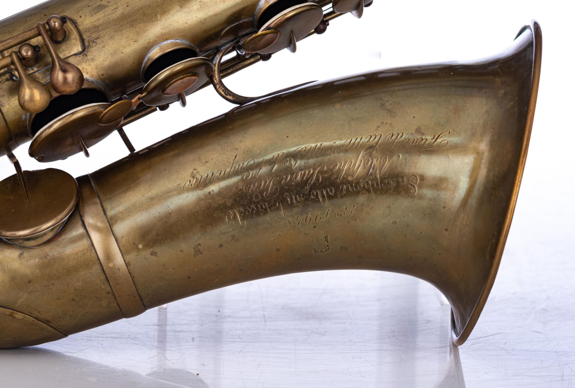 A rare MIB bréveté alto saxophone, serailnr. 12948, date of construction 1855, H 61,5 cm - Image 6 of 54