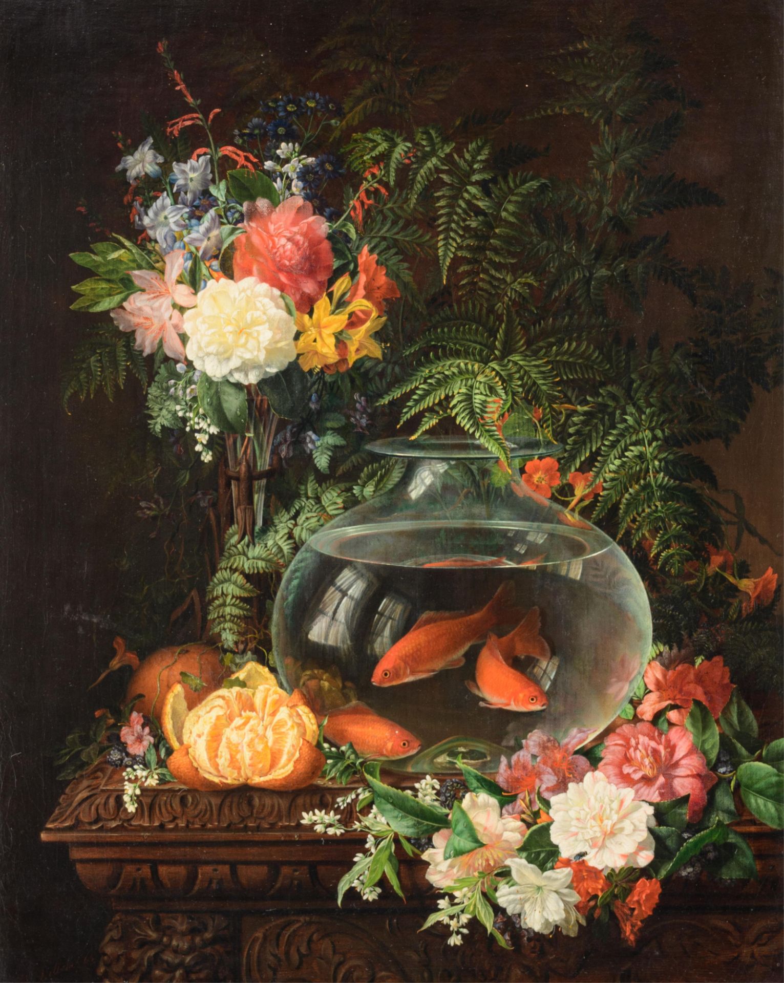 Delbeke, still life, 1863, 60 x 75 cm