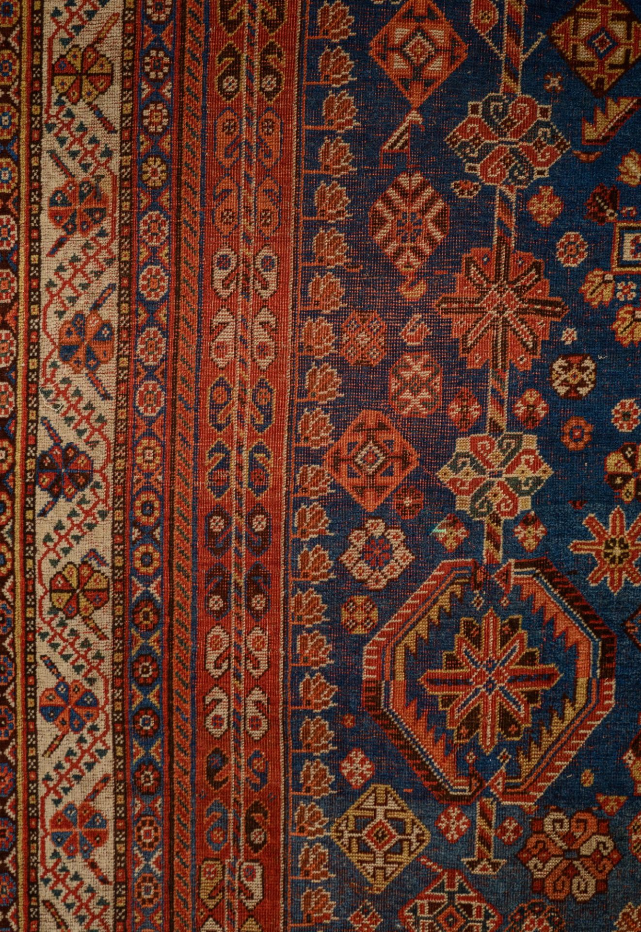 A Qashqai rug, 1960, wool on wool, 193 x 303 cm - Image 6 of 8