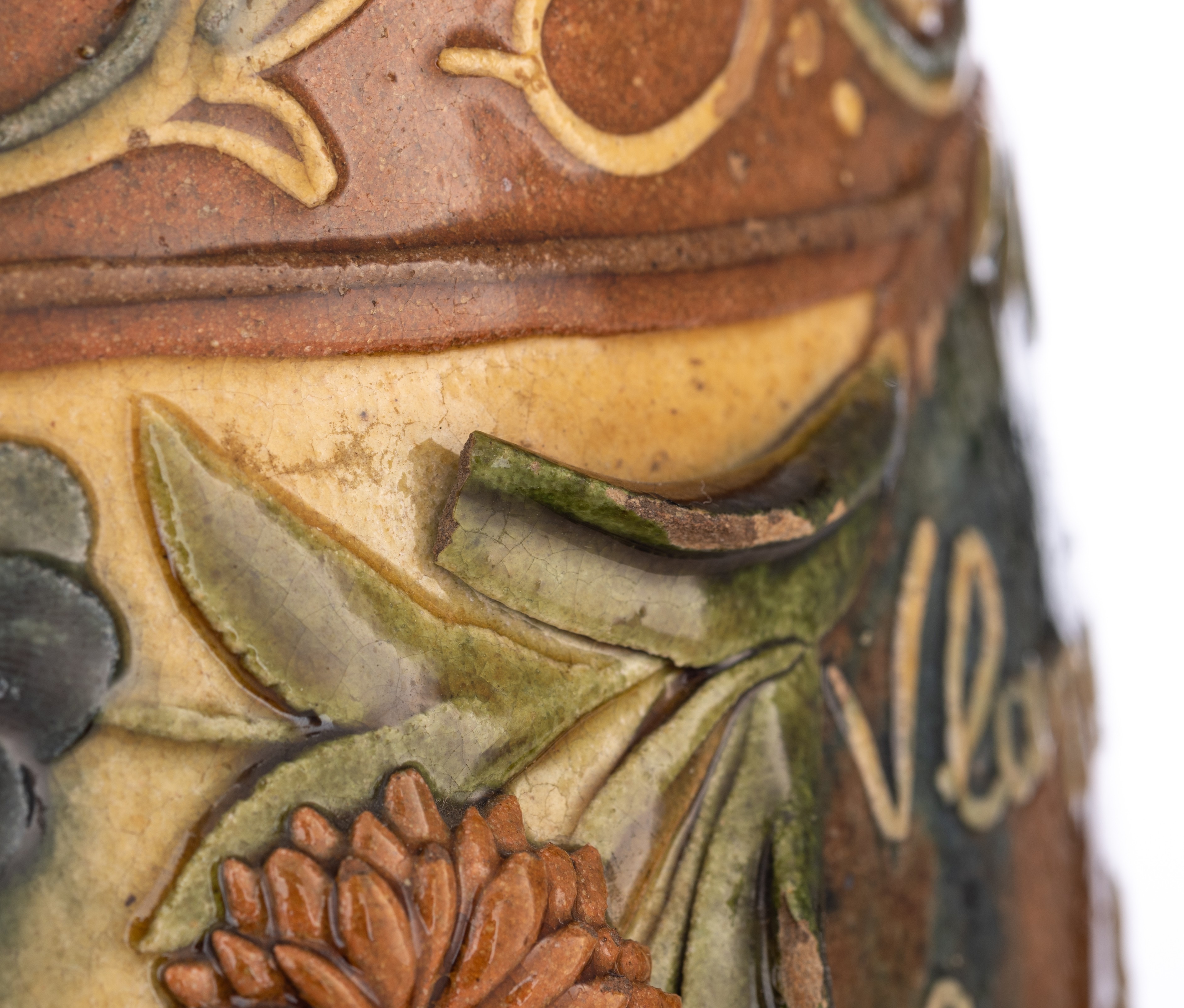 Two typical Flemish pottery tobacco jars; a ditto vase, and we add two Monte San Savino charcoal bas - Image 17 of 32