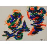 Karel Appel (1921-2006), 'Two Figures', 1961, 55 x 76 cm