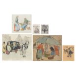 Jules Fonteyne (1878-1964) & Guillaume Michiels (1909-1997), 16 x 18 - 44 x 49,5 cm