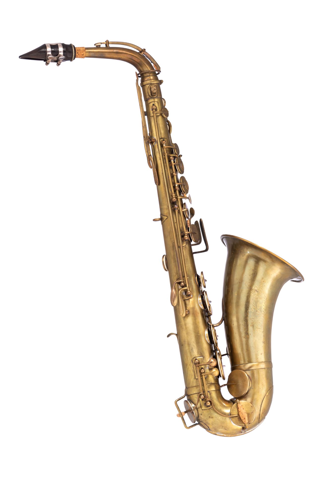 A rare MIB bréveté alto saxophone, serailnr. 12948, date of construction 1855, H 61,5 cm