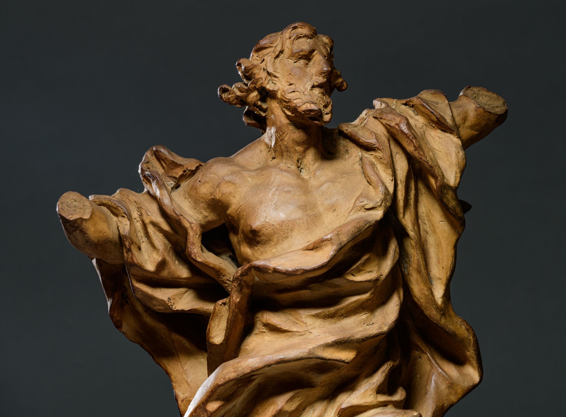 Jean Del Cour (Hamoir 1627- 1707 Liège), an exceptional terracotta preparatory sketch (bozzetto) of - Image 7 of 25