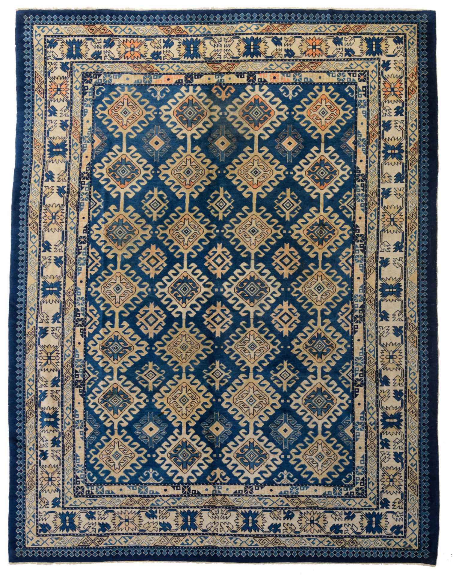 An Oriental carpet, Uzbek inspired design, wool on wool, ca 1940, 276 x 351 cm