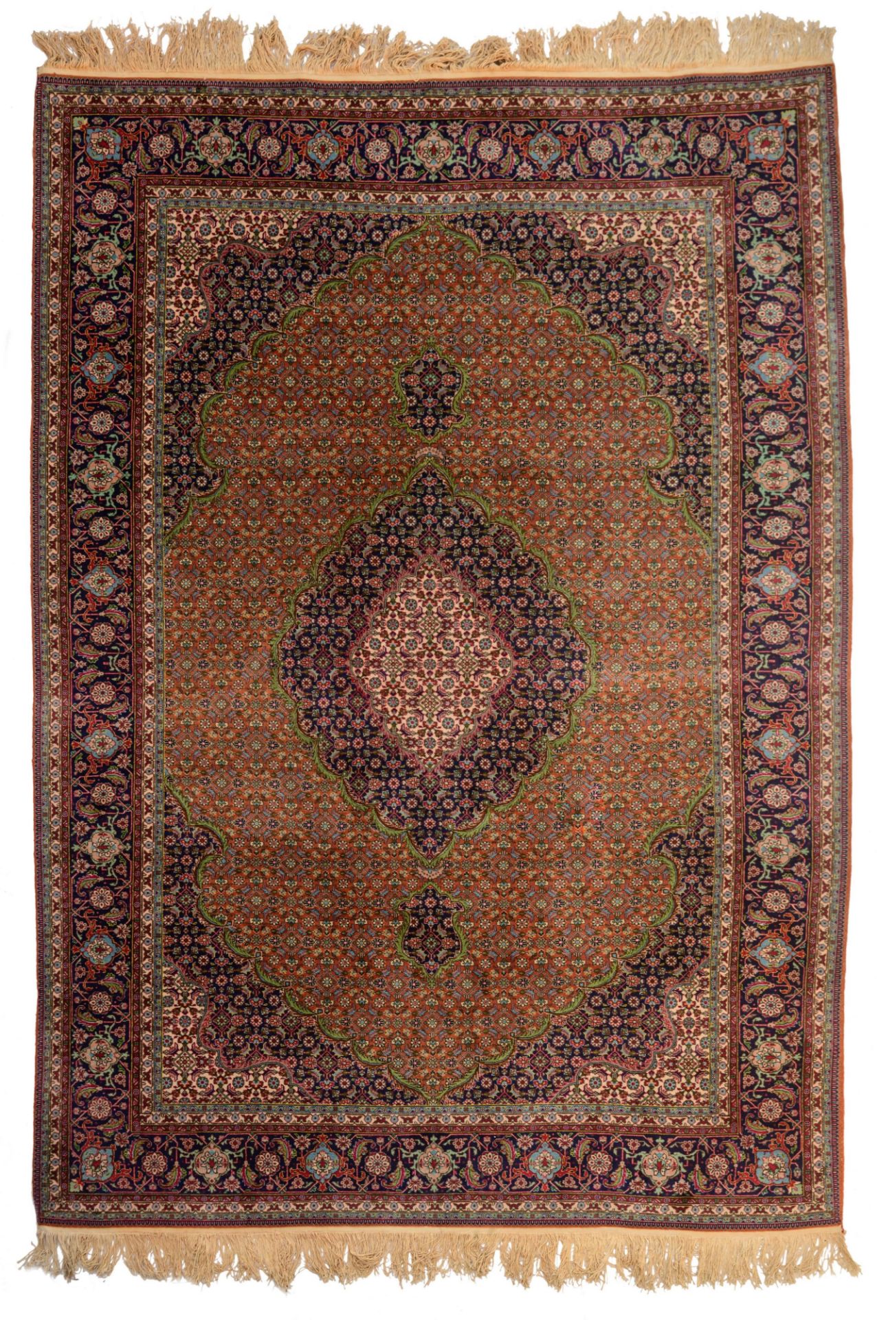 An Oriental Tabriz rug, 284 x 200 cm