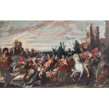 Karel van Mander (Attr.), the Infanticide in Bethlehem, oil on canvas, Late 16thC, 118 x 190 cm