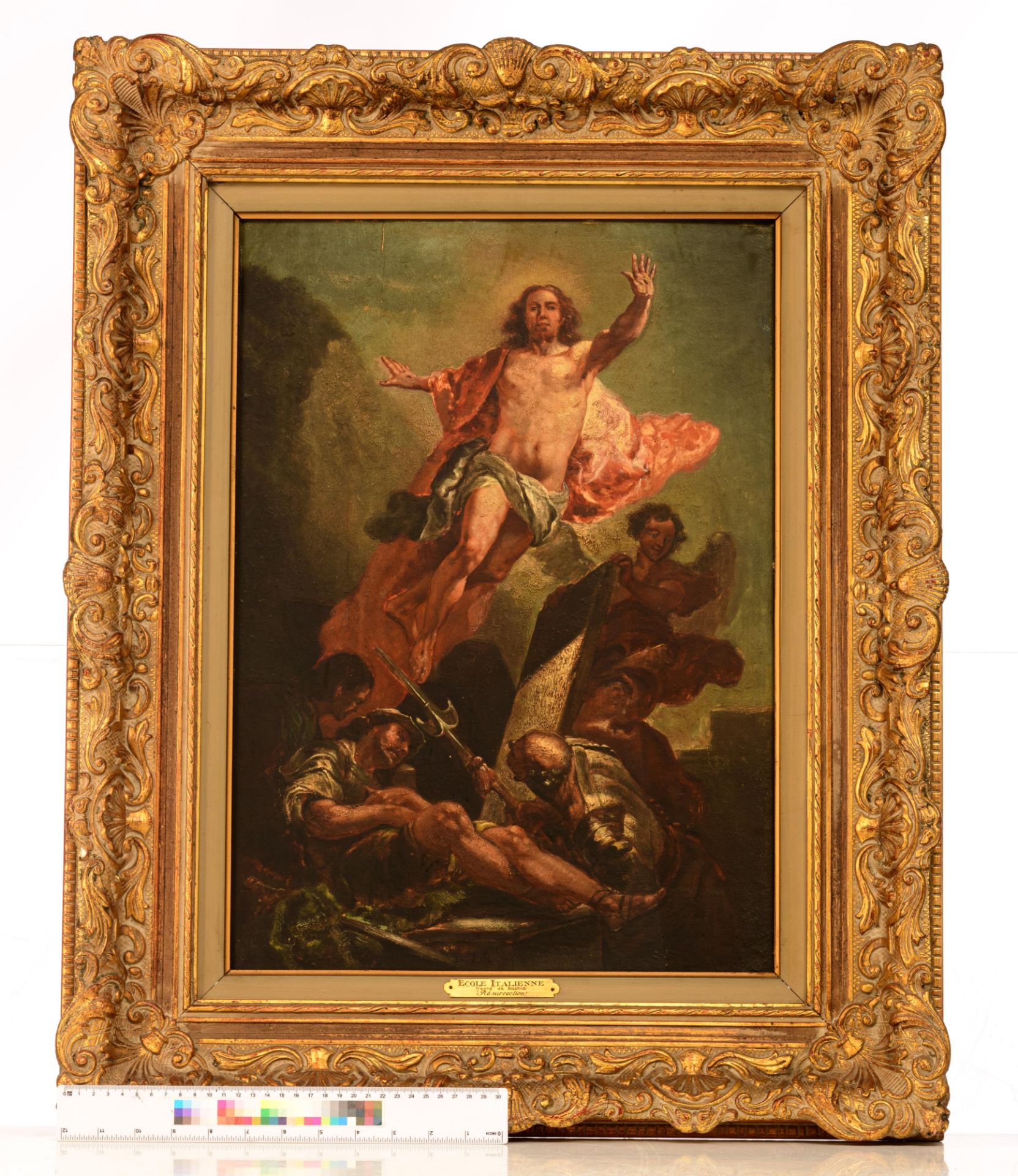 The Resurrection of Christ, Italian school, 19thC, 39,5 x 55,5 cm - Image 11 of 11