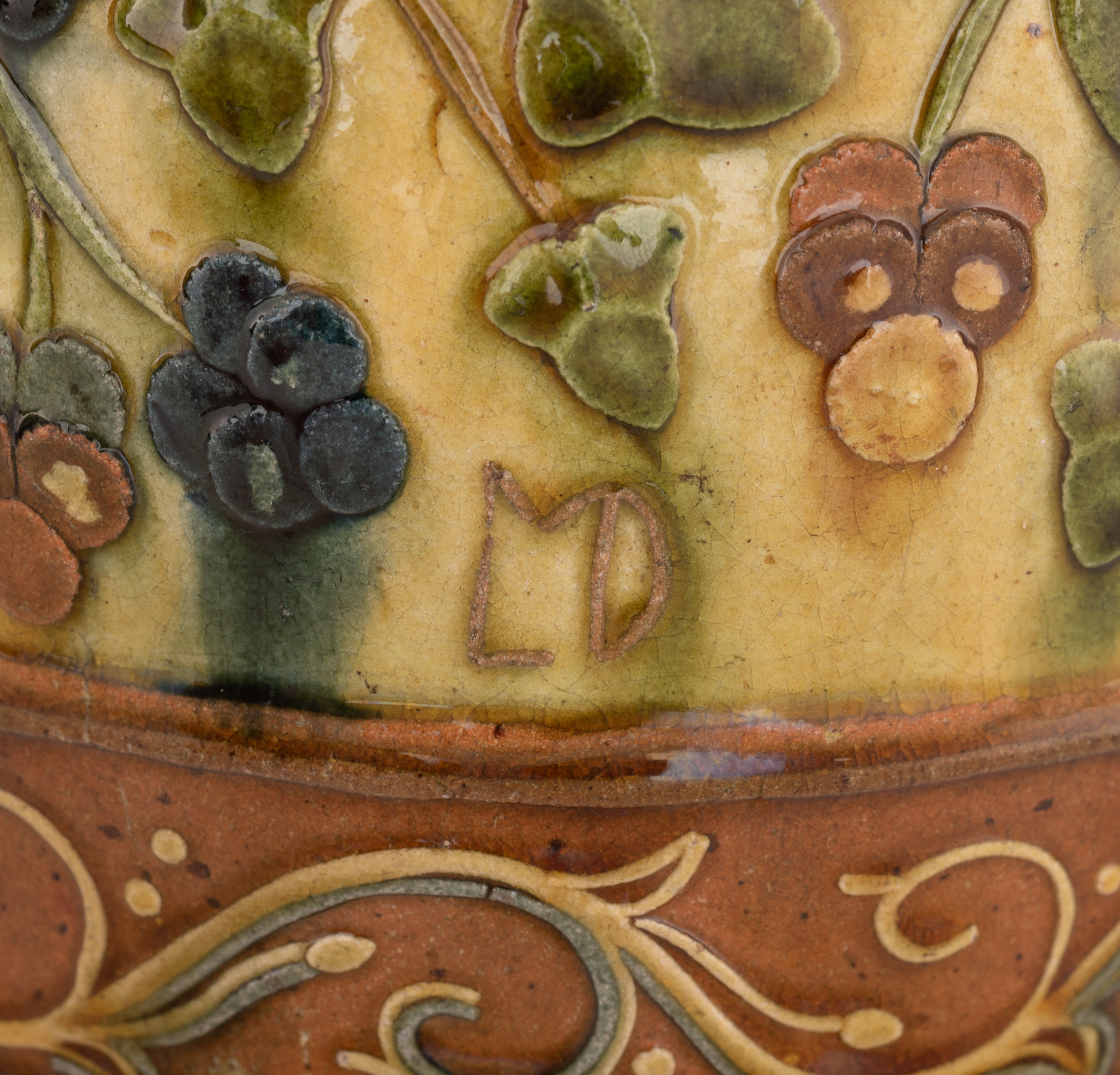Two typical Flemish pottery tobacco jars; a ditto vase, and we add two Monte San Savino charcoal bas - Image 18 of 32