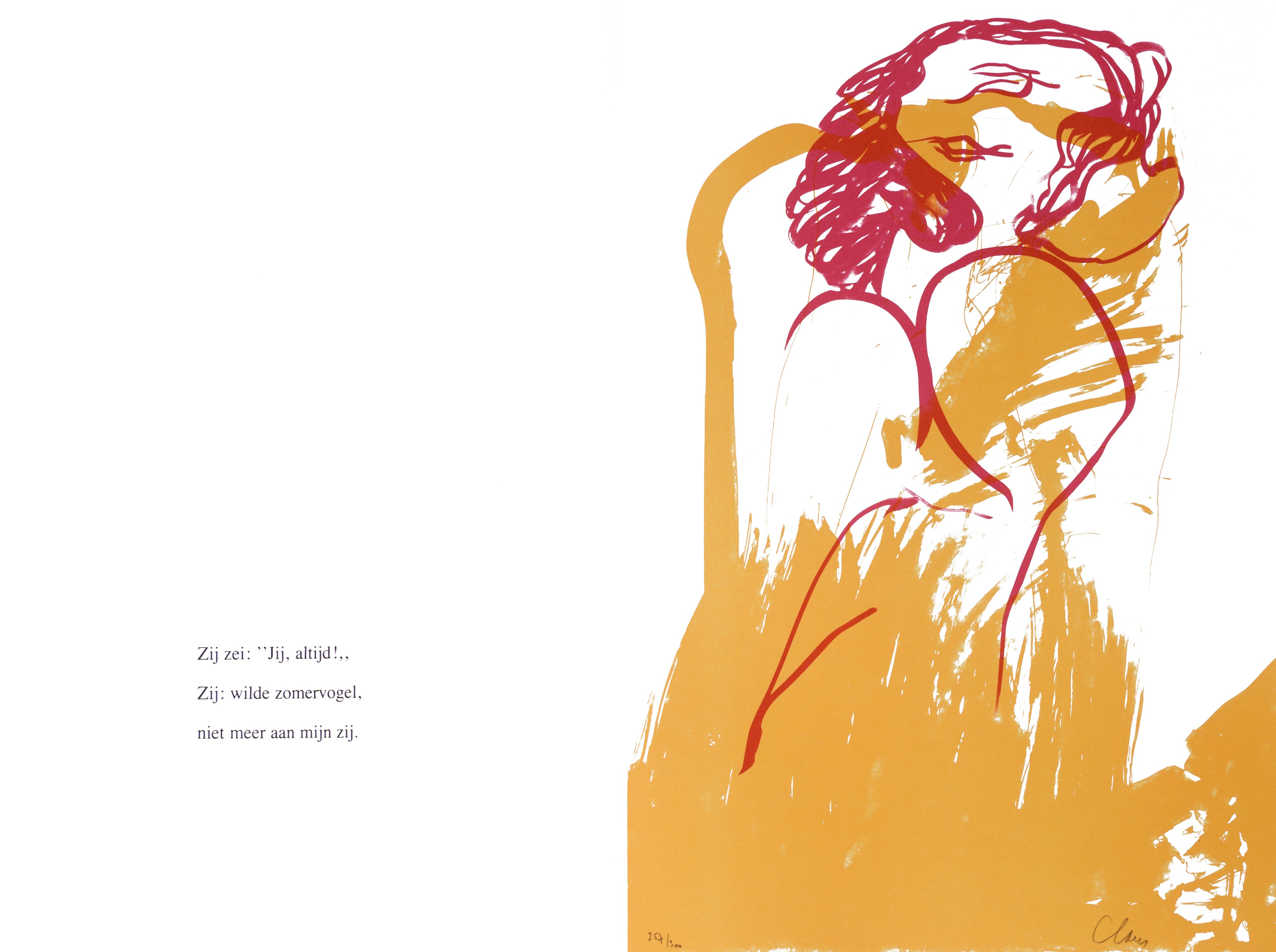 An art folder, 'Fúga' by Hugo Claus, containing 8 lithographs accompanied by a Haiku, N° 257/300 - Bild 8 aus 15