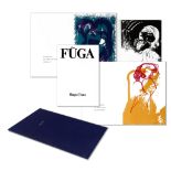 An art folder, 'Fúga' by Hugo Claus, containing 8 lithographs accompanied by a Haiku, N° 257/300