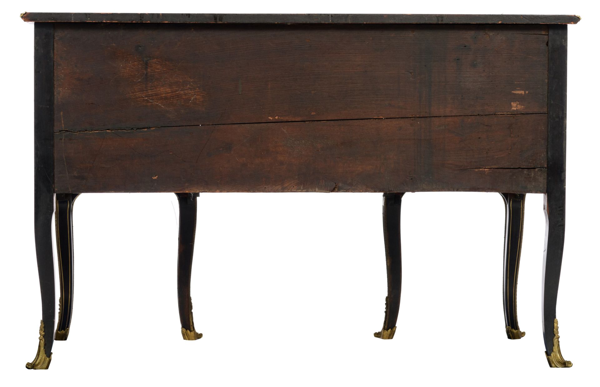 An exceptional Napoleon III Boulle marquetry 'bureau Mazarin', H 85,5 - W 133 - D 70 cm - Bild 3 aus 11