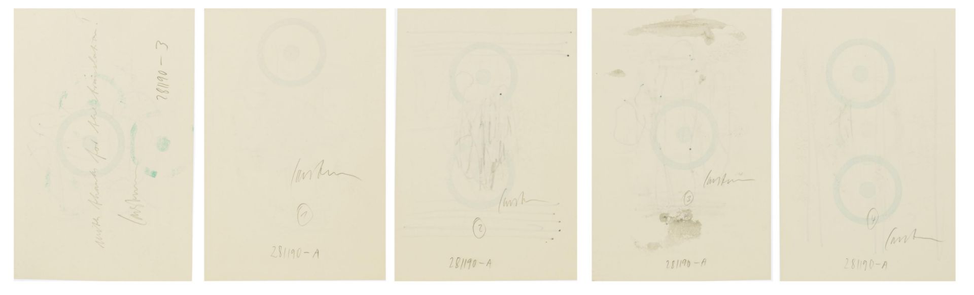 Claus Carstensen (1957), 8 original drawings, 17,5 x 26 cm - Image 2 of 6
