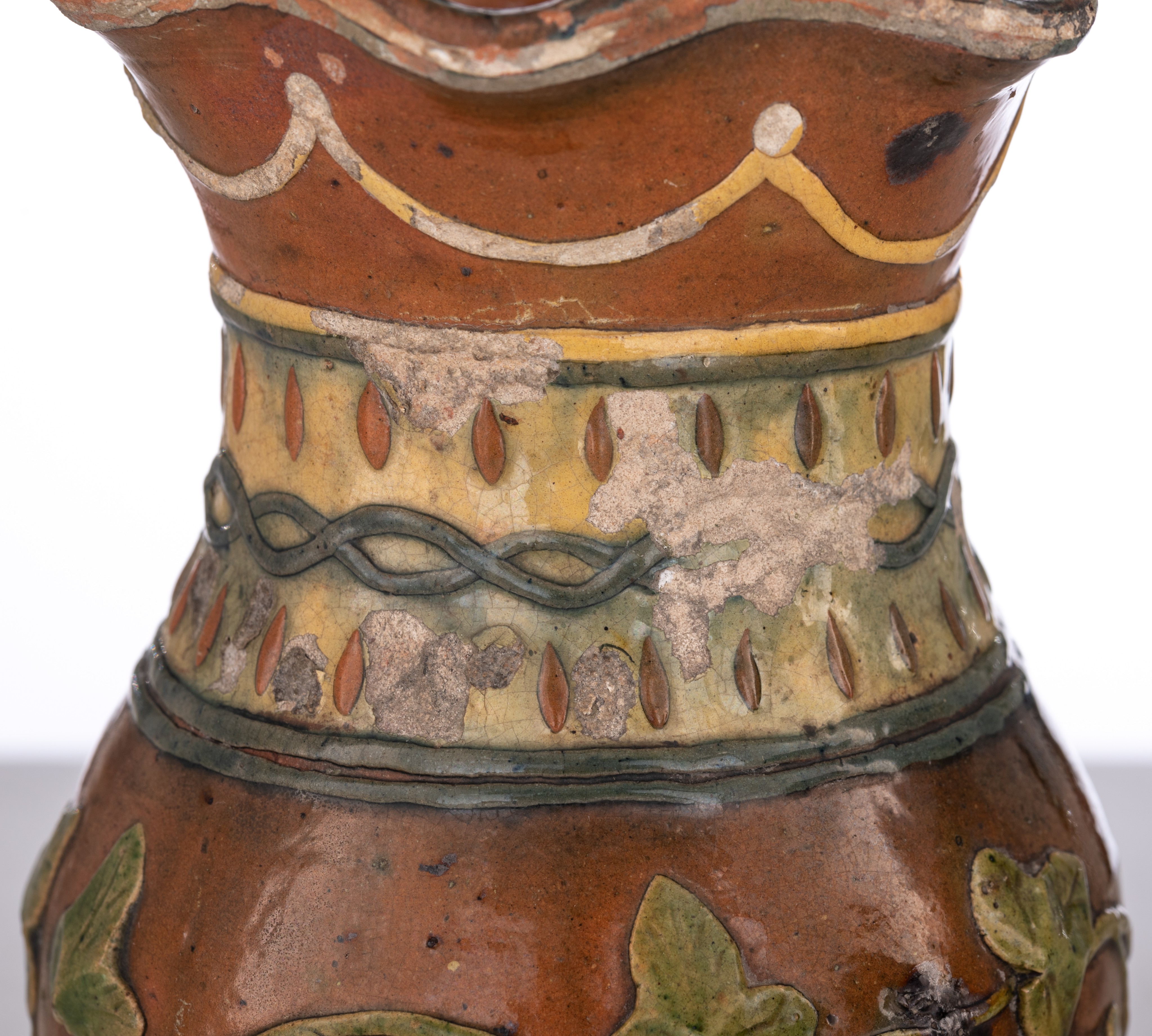 Two typical Flemish pottery tobacco jars; a ditto vase, and we add two Monte San Savino charcoal bas - Image 24 of 32