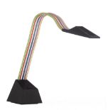 An '80s Italian design 'Nastro' multi-coloured table lamp, design by Fraser for Stilnovo, H 50 cm