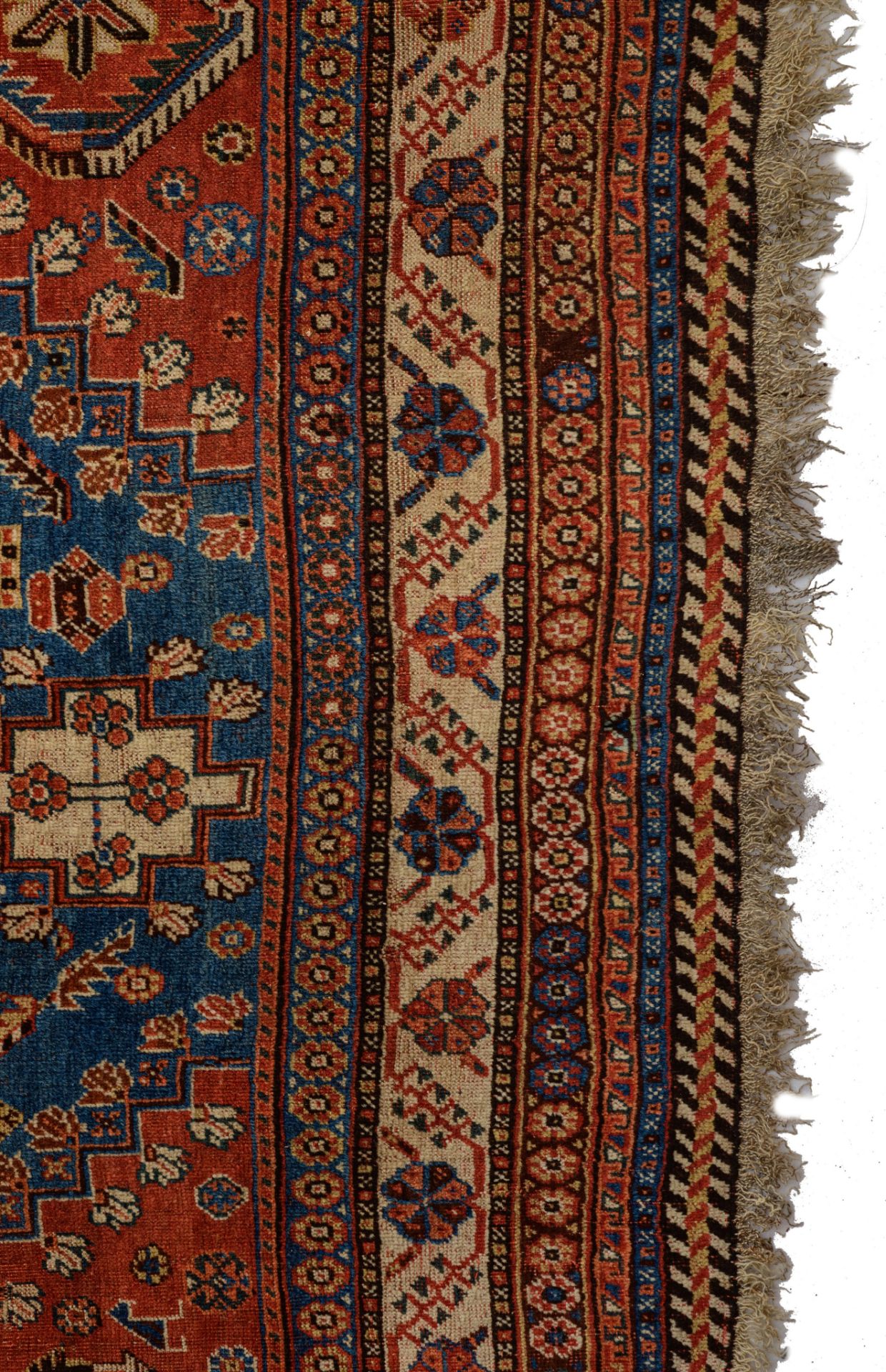 A Qashqai rug, 1960, wool on wool, 193 x 303 cm - Image 7 of 8