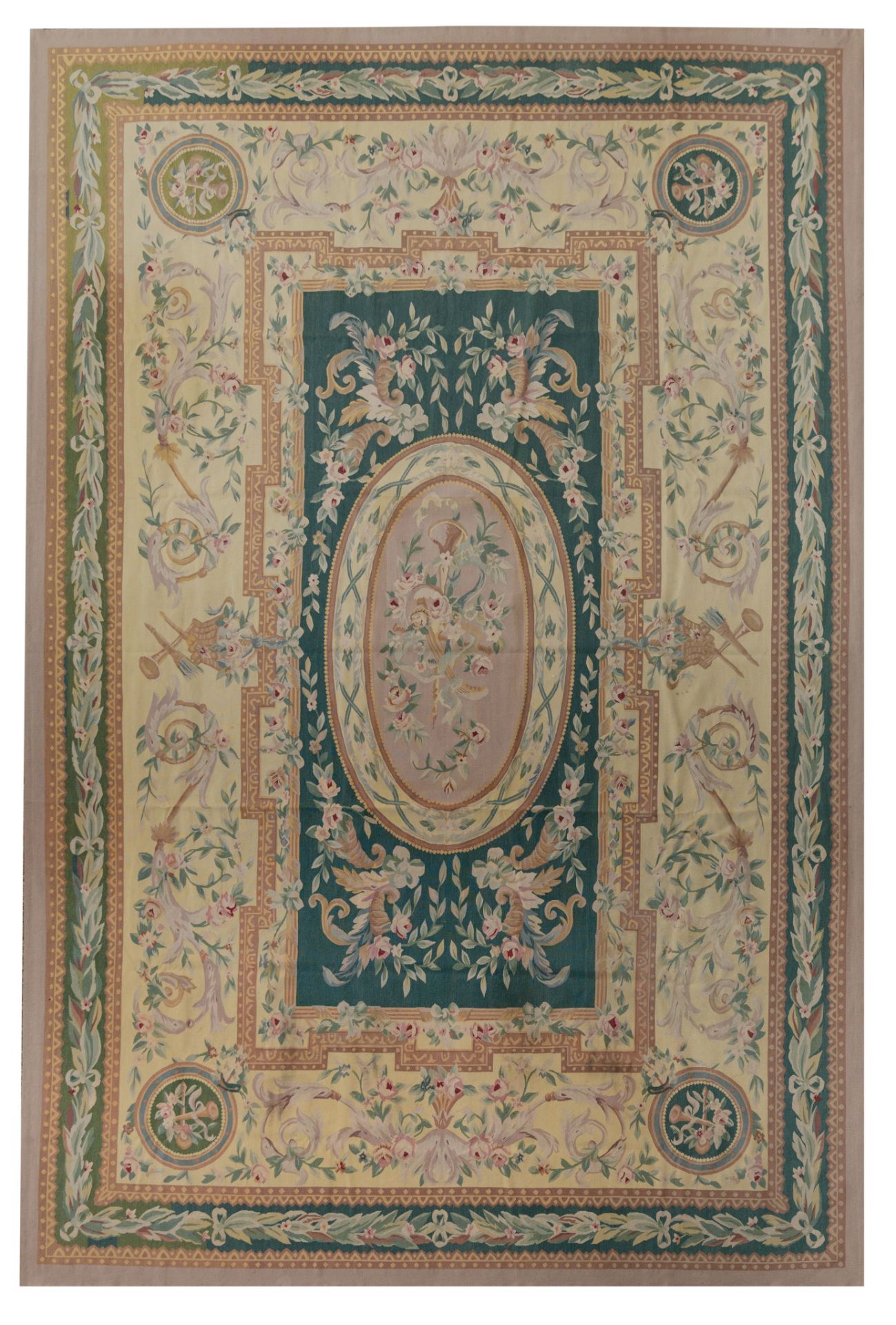 A large Aubusson rug, 553 x 370 cm