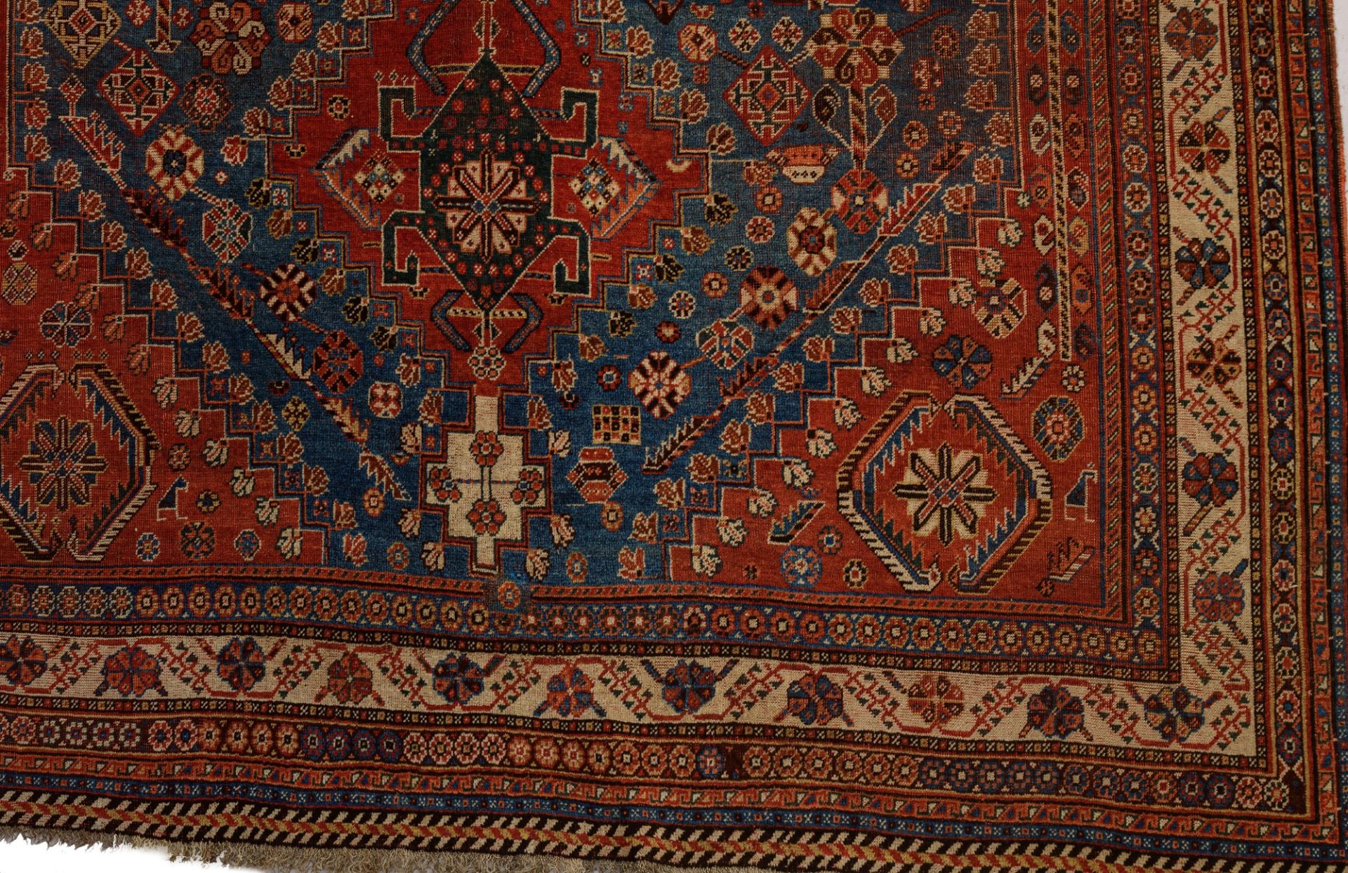 A Qashqai rug, 1960, wool on wool, 193 x 303 cm - Image 3 of 8