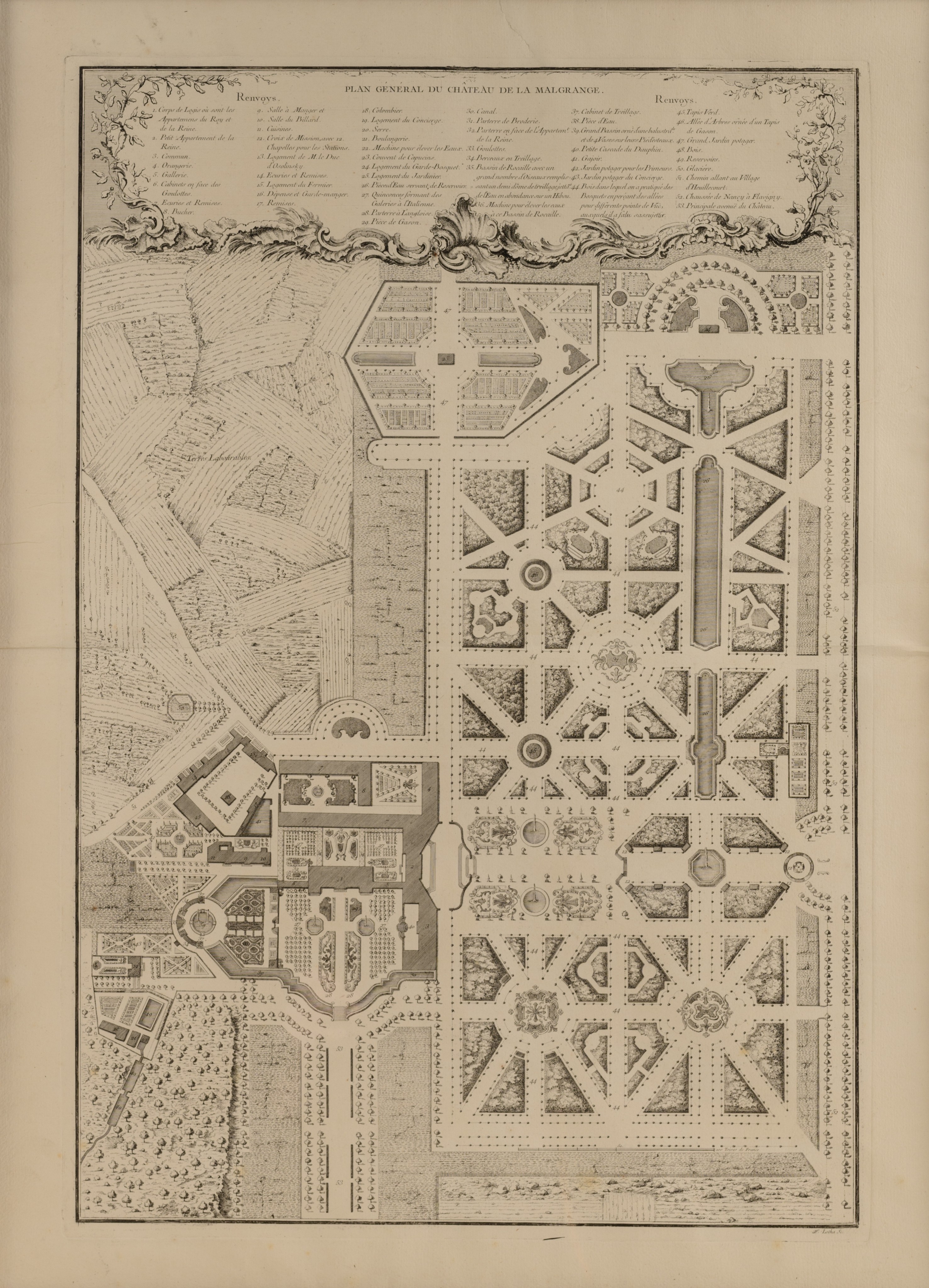 A collection of five engraved plans by François Lotha (ca. 1760-?), 18thC, 50 x 82 - 57,3 x 85 cm - Bild 11 aus 16