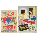 Two vintage Torck advertising lithographic posters, ca 1930 and ca 1950