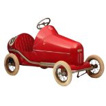 A Torck 'Auto groot model', red metal beach race pedal car with chain drive, 1954 - 1956, 80 x 69,5