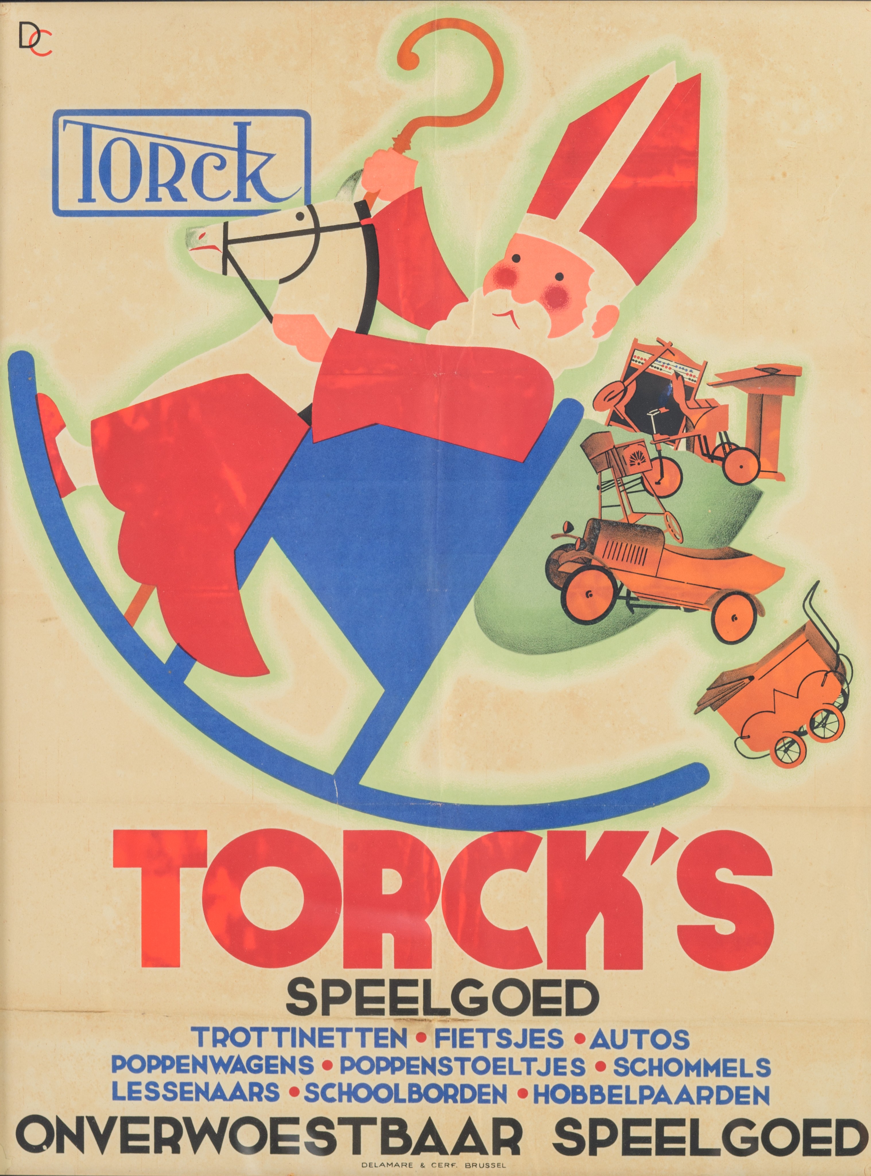 Two vintage Torck advertising lithographic posters, ca 1930 and ca 1950 - Image 2 of 6