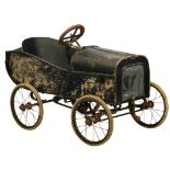 An interwar Torck 'Nr 1 Baby' wooden pedal car, 66,5 x 63,5 x 125 cm