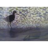 Brooke Groille XX-XXI Pastel Curlew on the Fowey, Cornwall Signed lower left 8 x 11 1/2? ( 20.3 x
