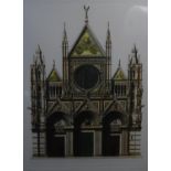 Andrew Ingamells (1956) Signed Limited edition coloured print 95/150 ? Il Duomo Siena ? Signed and