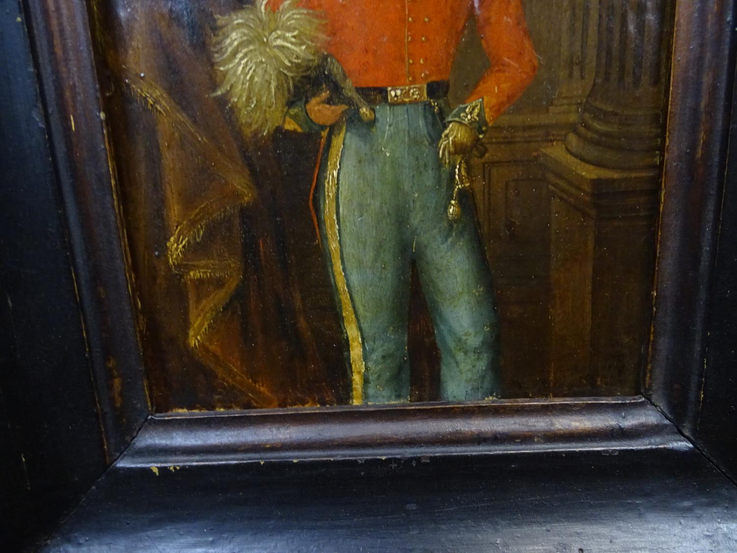 XIX Royal / Important German Nobility Oil on paper laid on panel, circa 1840 Portrait of Prince - Image 5 of 6
