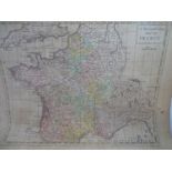 Paul de Rapin ( 1661-1725) Map circa 1726 France, taken from Rapin?s History of England Engraved and