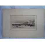 Sir David Young Cameron (1865-1945) Scottish Etching ?Arran ? Signed and titled within etching lower