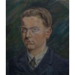 Ronald William ?Josh? Kirby (1928-2001) Oil on canvas Self portrait Signed and dated ? May 1944?