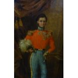XIX Royal / Important German Nobility Oil on paper laid on panel, circa 1840 Portrait of Prince
