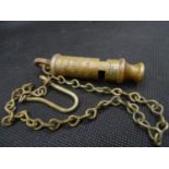 Police Memorabilia : A ? Bucks Special Constabulary Patent ?The Metropolitan ? whistle and hang