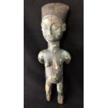 Ethnographic Native Tribal - An African Fetish Doll, the carved wooden figure with polychrome