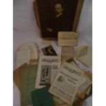 Dr. George C Cathcart (of ?Proms? fame ): a large portrait photograph, visiting cards and a quantity