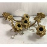 19th C Ormolu wall scones - a pair of grape-vine inspired quality 2-branch wall branch