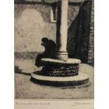 Piero Sansalvadore (1892-1955) Etching on heavy wove paper ? La Minestra del Convento ? Signed and