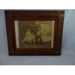 19 thC Royal Sepia Photograph - a rare photograph of ? Bertie? Prince of Wales with other seated