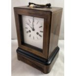 ?Ellis a Paris ? Rosewood 8 day clock : a Vincentie & Cie stamped cylinder model 2322 with outside