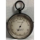 Victorian Pocket Barometer Altimeter- a circa 1870 signed ? Callagan & Co , 23 d New Bond St.
