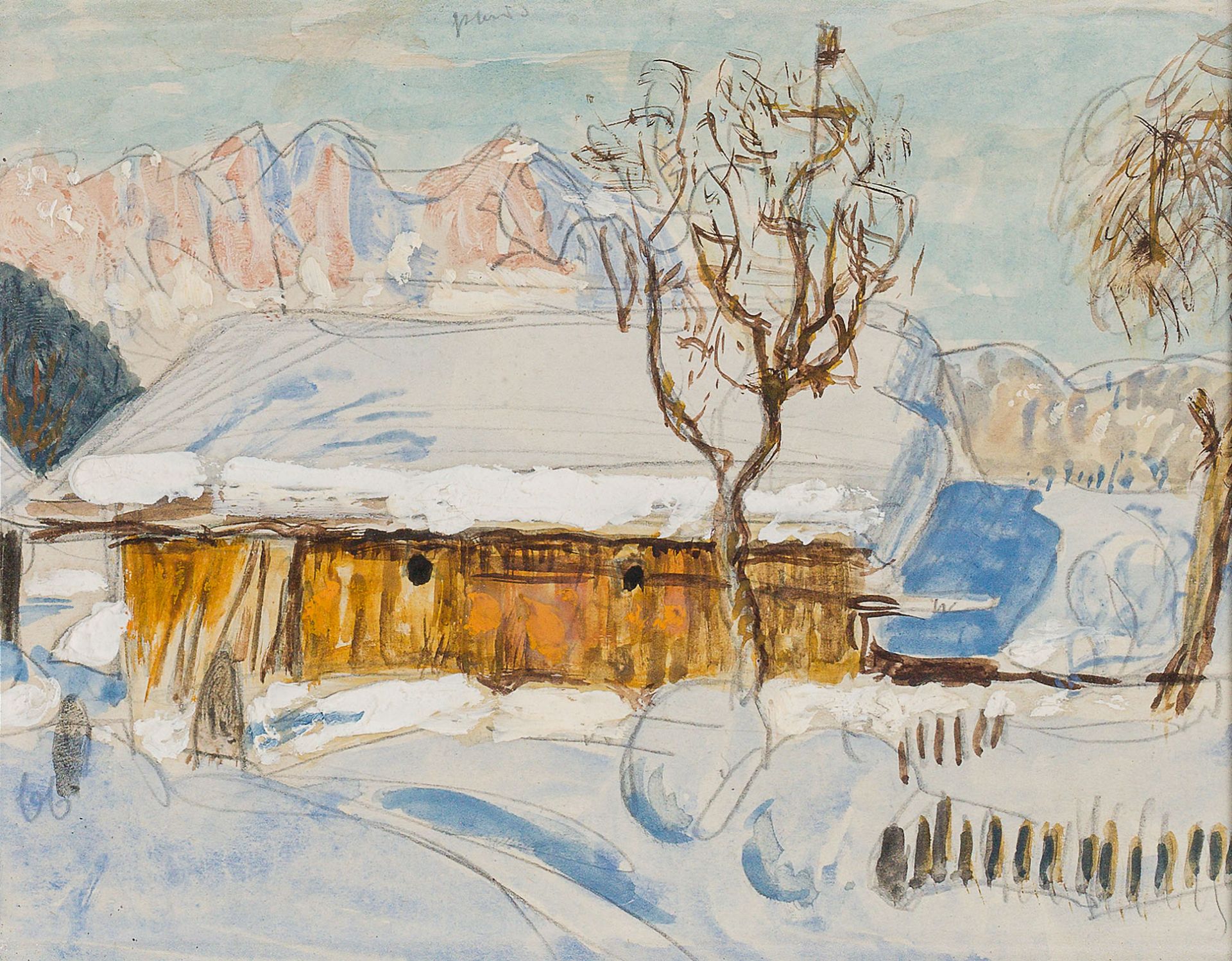 Alfons Walde, Verschneiter Berghof